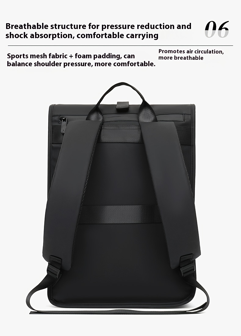 Men's Large Capacity Travel Backpack, Carry-On Backpack, Separate Laptop Compartment, Outdoor Sports Hiking Daypack for Casual Daily Use