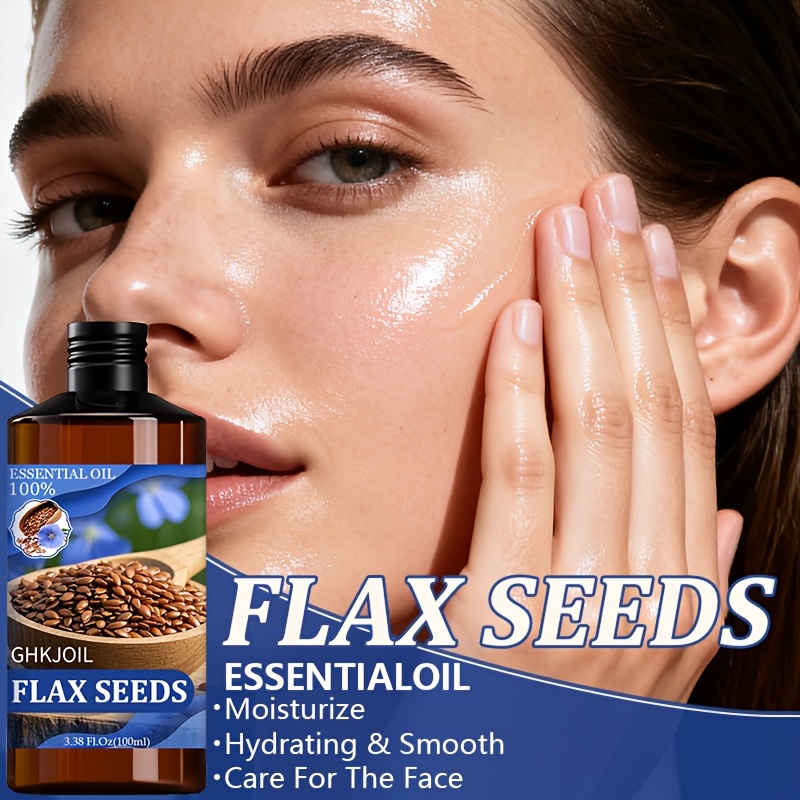 GHKJOIL Flaxseed Essential Oil for Moisturizing Skincare