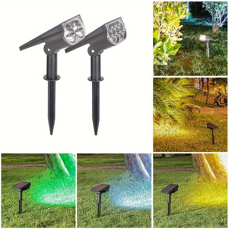 

1pc Solar Powered Garden Light, Outdoor Landscape Lighting For Yard Patio Villa Decoration, Lawn Stake Spotlight