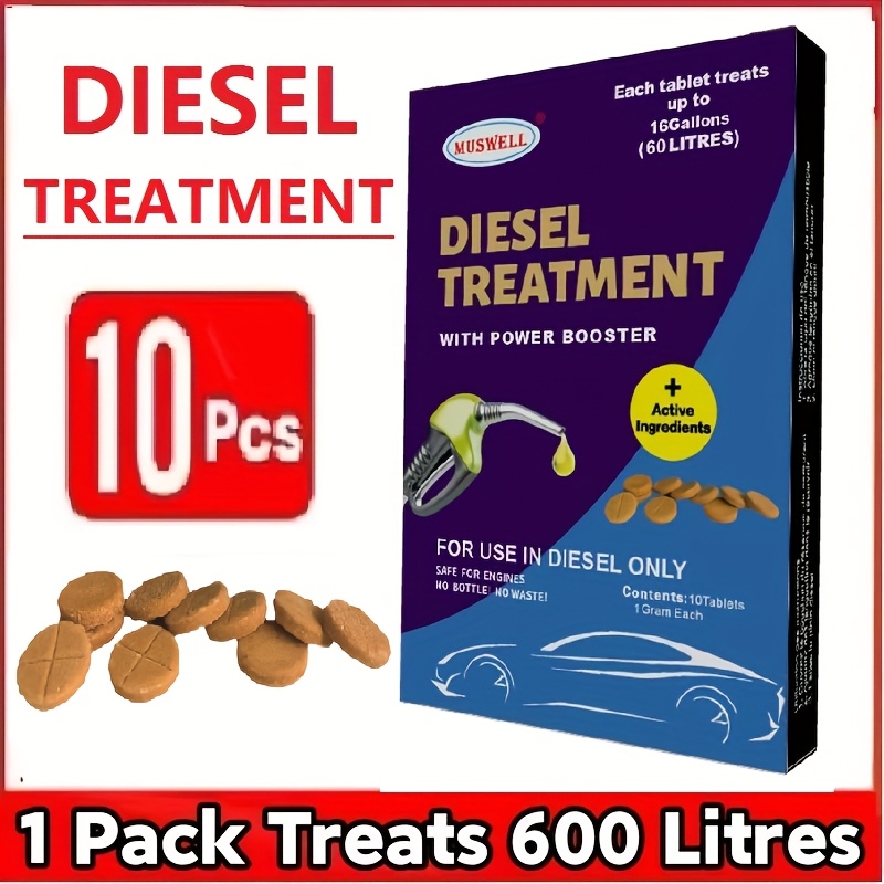 

Treats 160 Gallons / 600 Tableted Diesel Cetane Maximises Deposit Saving Eliminate Smoke And Hesitation Increaes Mpg Injector And Effective Diesel Engines