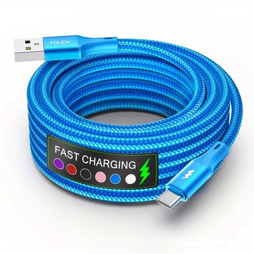 usb c fast charging cable for phones compatible for samsung redmi oneplus xiaomi type c to usb 1m 2m length 20w output brand