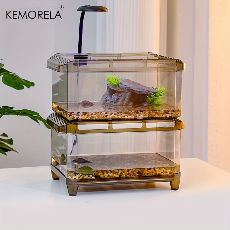 Boxwater 亀の飼育ケージ 両生飼育箱 リクガメ 景観 DIY 飼育ケース