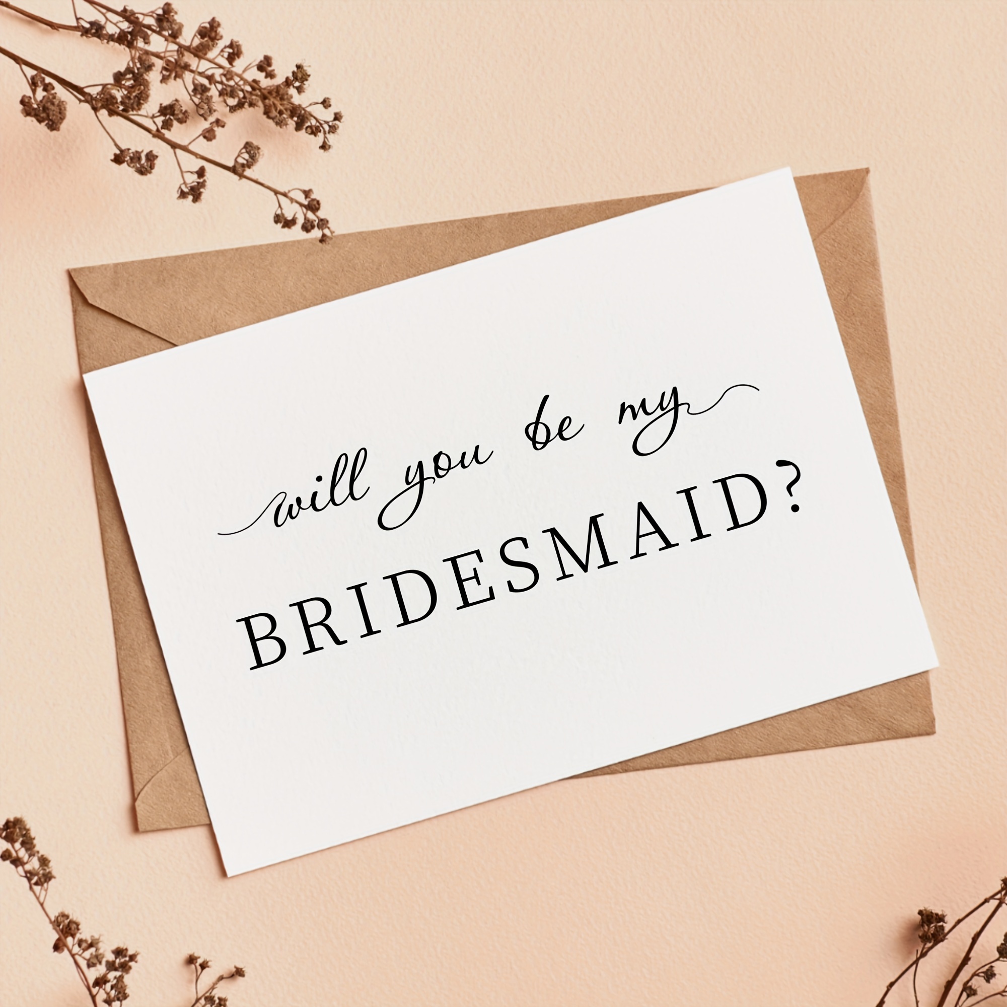 

Will You Be My Bridesmaid Card, Bridesmaid Proposal Card, Bridesmaid Proposal