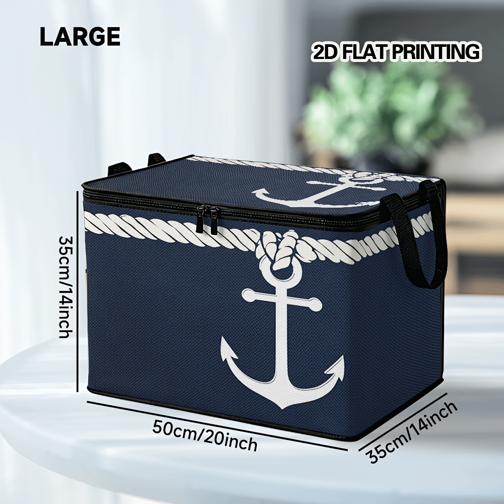 TEMU Cesto portaoggetti 1 pz con a forma di e - Contenitore ribaltabile in tessuto Oxford per vestiti, biancheria da letto, asciugamani, coperte, ,