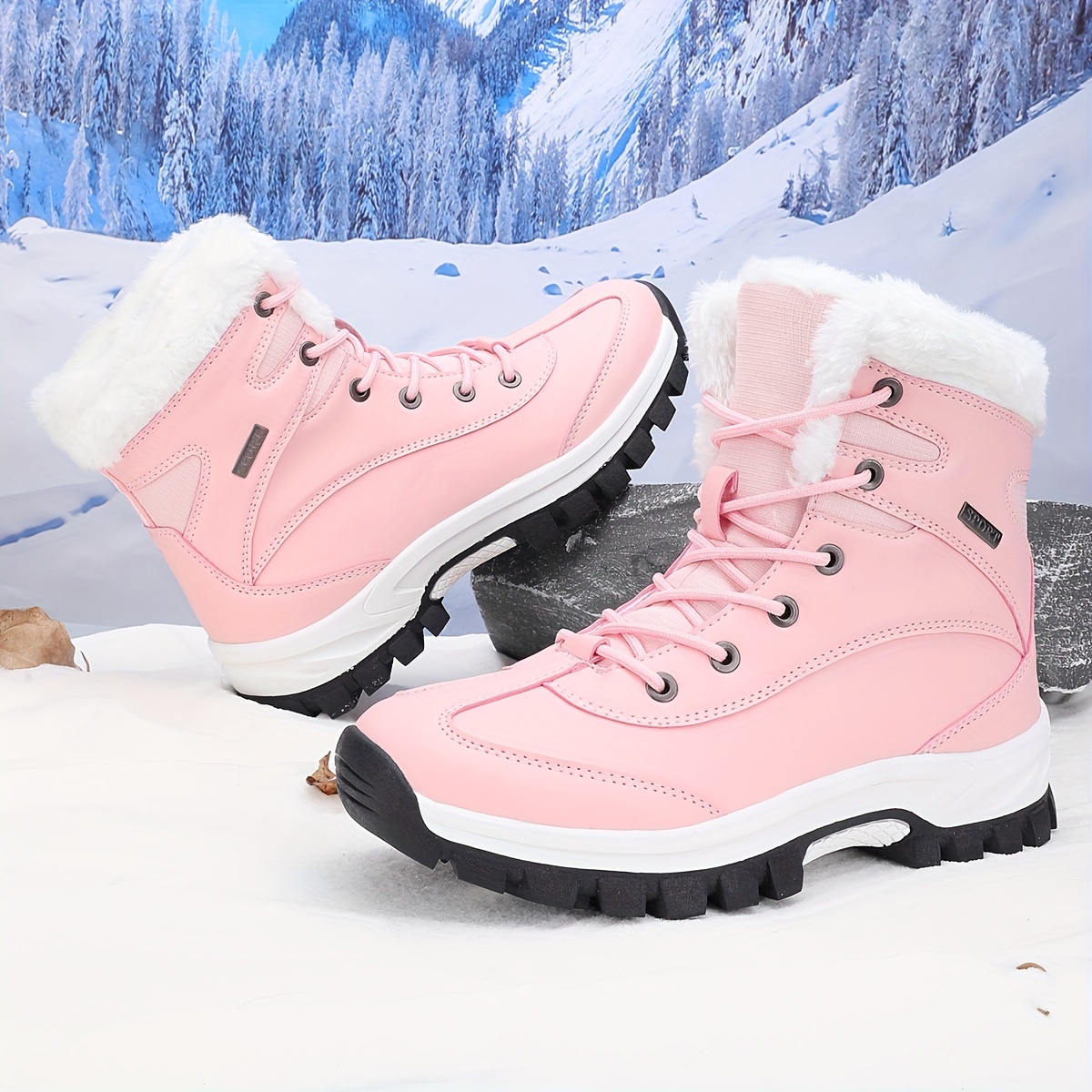 Fur Lined Amazon Womens Boots Uk Women's Outdoor Snow Boots