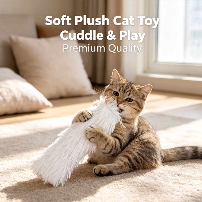 1 random color 1pc plush bear 1pc comfortable small pet sleeping pad suitable for cats and dogs year round pet sleeping pillow suitable for cats deep sleep cat supplies cat head pillow dog sleeping pad Product details 4