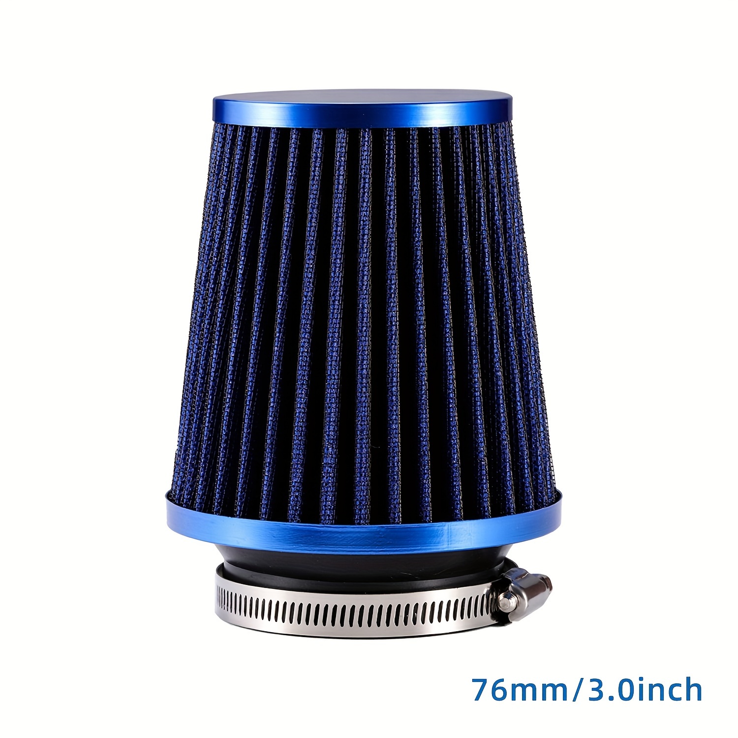 E-shop Auto-Hochstrom-Luftfilter 3 Kaltluftansaugung Universalfilter für Sport- und Rennwagen-Motorluftansaugung 76mm