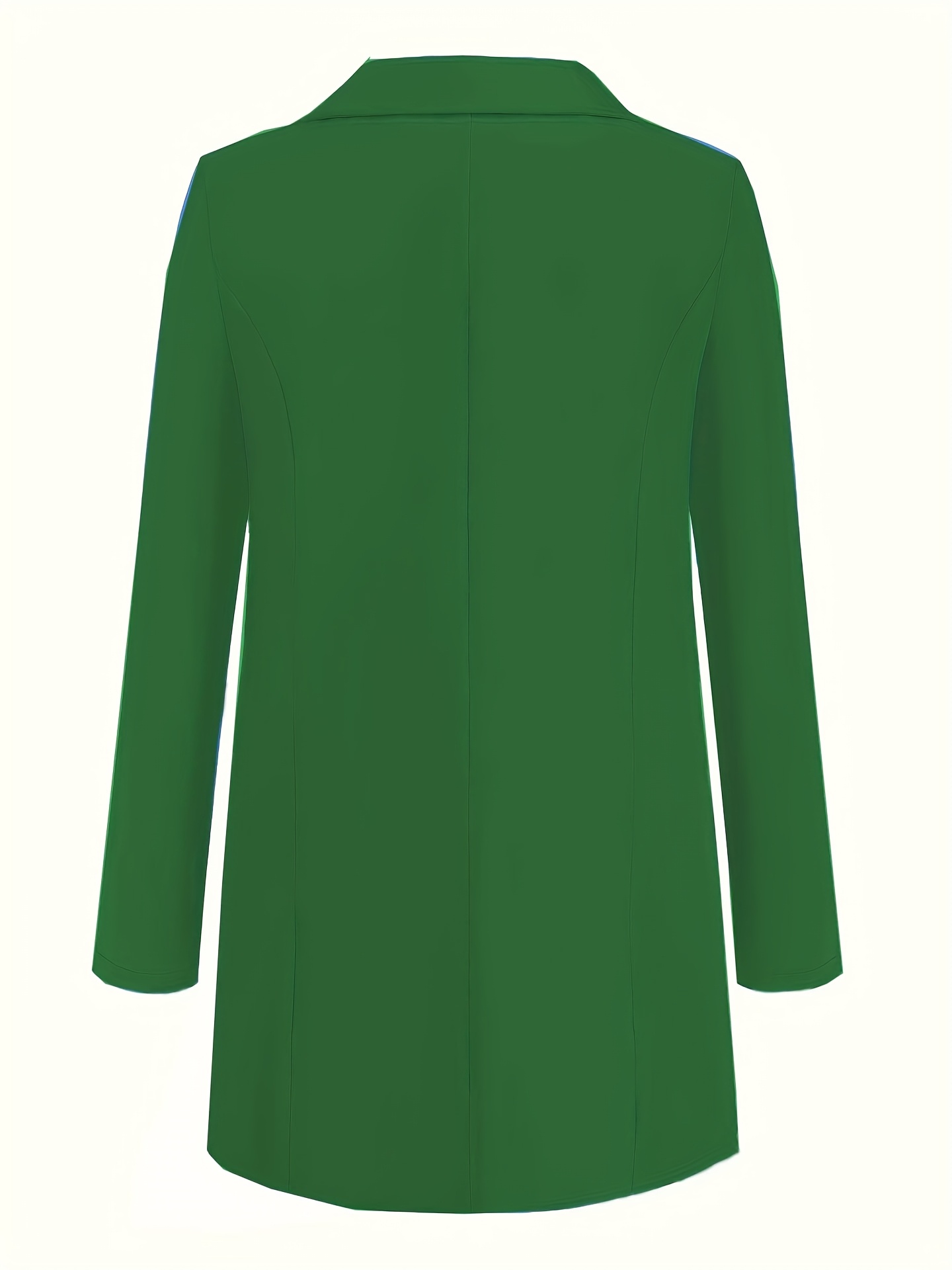 Solid Color Suit with Turned Up Collar and Slim Fit Open Cardigan for Women in Spring and Autumn