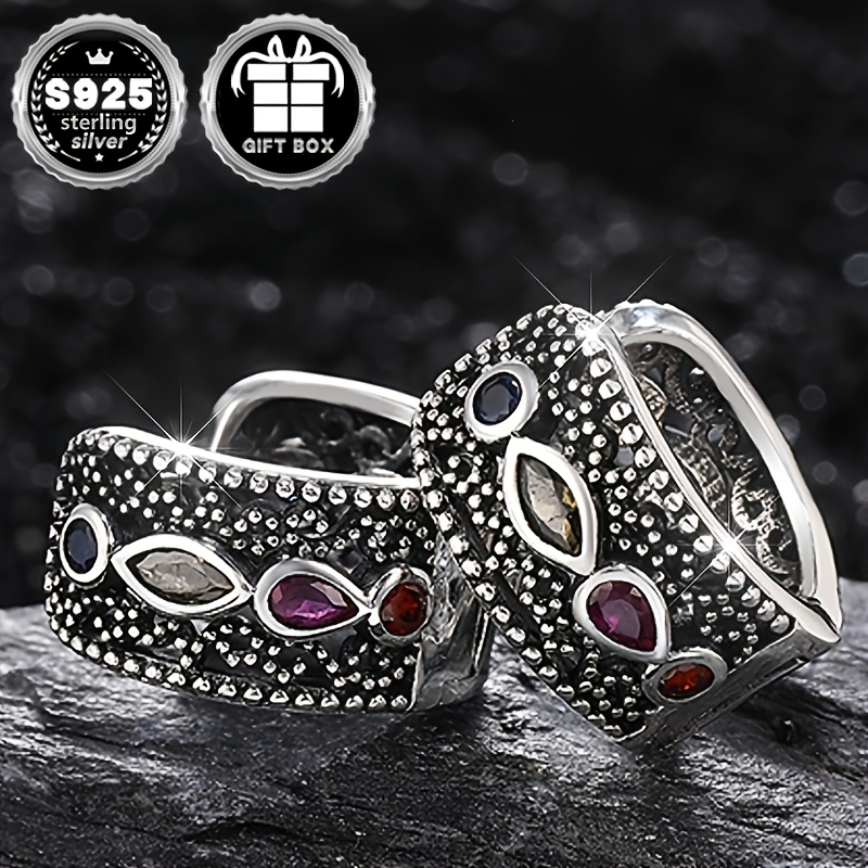 2pcs Women's Classic Retro Geometric Earrings
