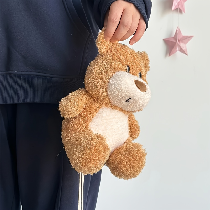 Cute Fluffy Brown Teddy Bear Plush Toy