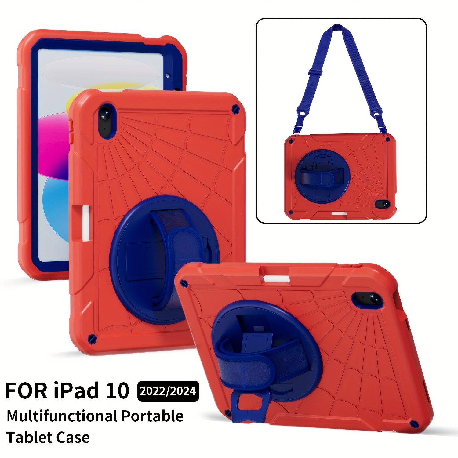 SUPNICE Handle Kids Case for New iPad 11-inch (A16) 2025 / iPad 10th Generation 2022(10.9 inch) with Built-in Screen Protector, Rugged Full Body Protective Cover for iPad 10/11 Gen,Turquoise