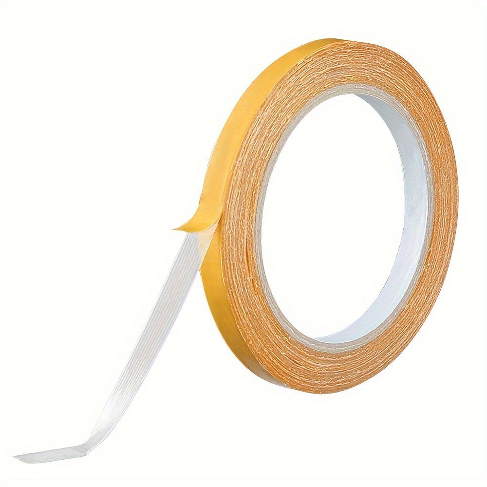 

Extra Strong Double-sided Fabric Tape, Clear Adhesive Gauze Fiber Mesh, Heavy Duty Hemming Tape For Carpet/clothing, Waterproof Polyester, No Sew No Iron Easy Use - 1 Roll