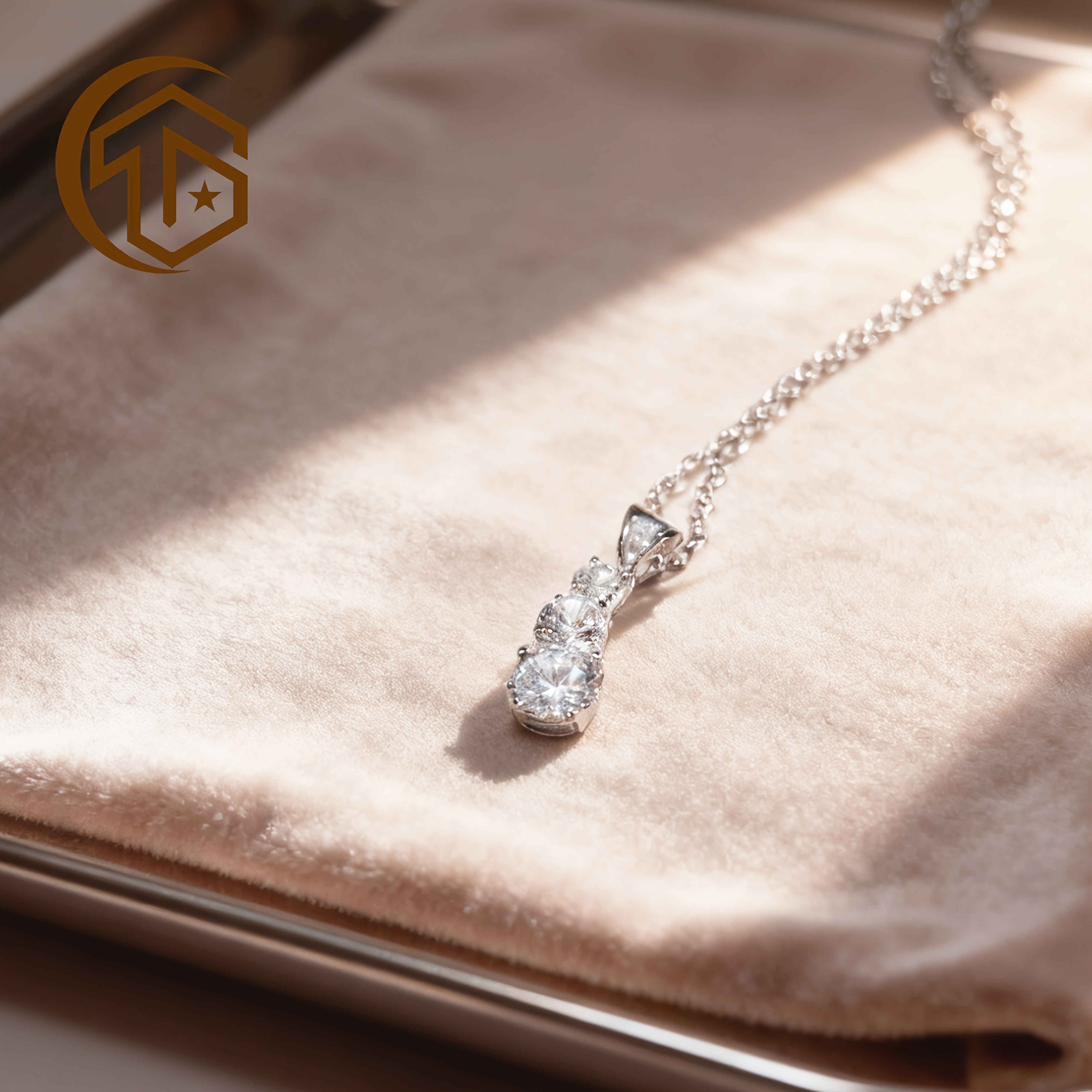 Women's 925 Silver Stacked Necklace with Zirconia
