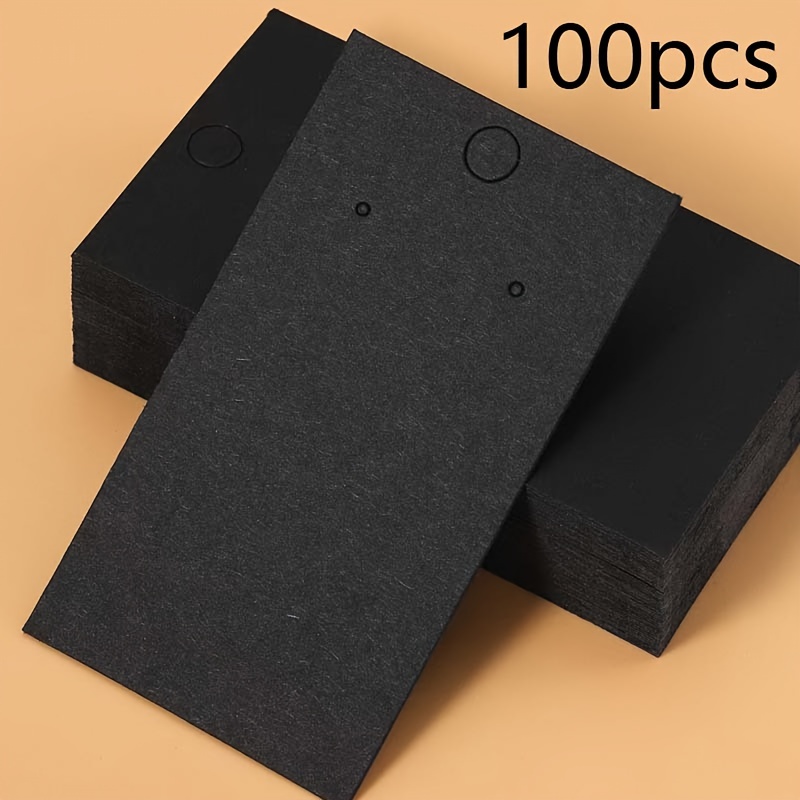 Image of 100/50pcs 5x9cm/1.96x3.54inch Earring Display Card Earring Card Holder Blank Paper Tags Ear Studs Long Drop Card For Jewelry Packaging