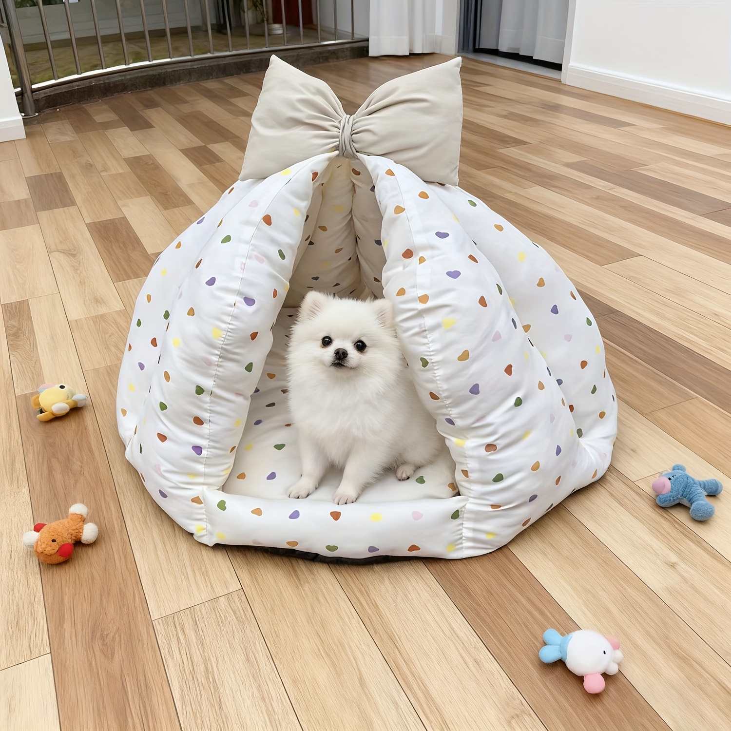 semi enclosed small pet bed suitable for cats and small dogs in for Product details 5