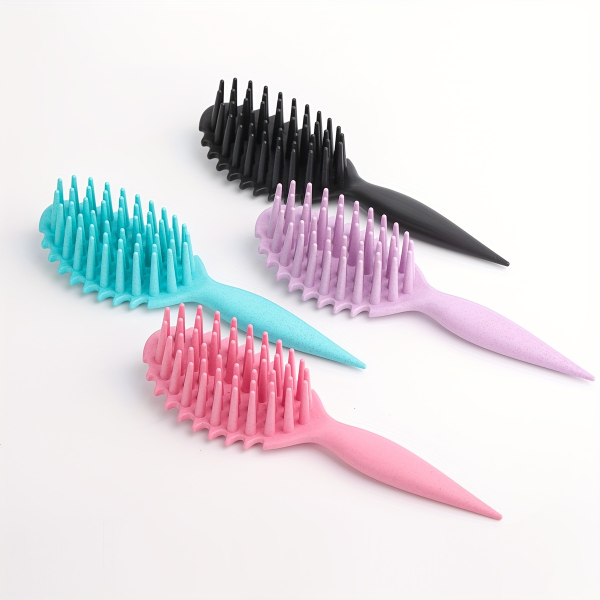 Cepillo Desenredante Neptuno con Mango de PP, con Púas Largas de Nylon y Propiedades Anti-Estáticas, Ideal para Masaje del Cuero Cabelludo y Cuidado del Cabello. Apto para Todo Tipo de Cabello, Incluyendo el Cabello Largo, Corto y Enredado, para Hombres y Mujeres