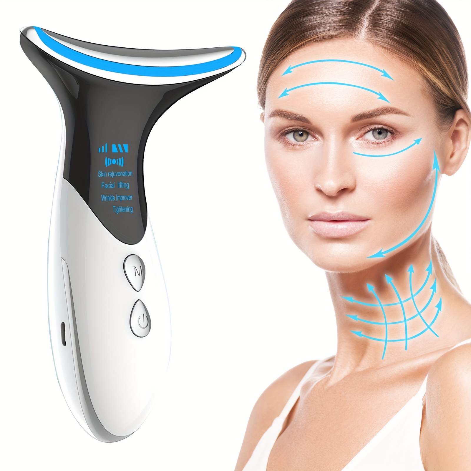 

Electric Face Lift Device, Double Chin For Skin Lifting, White For V-face