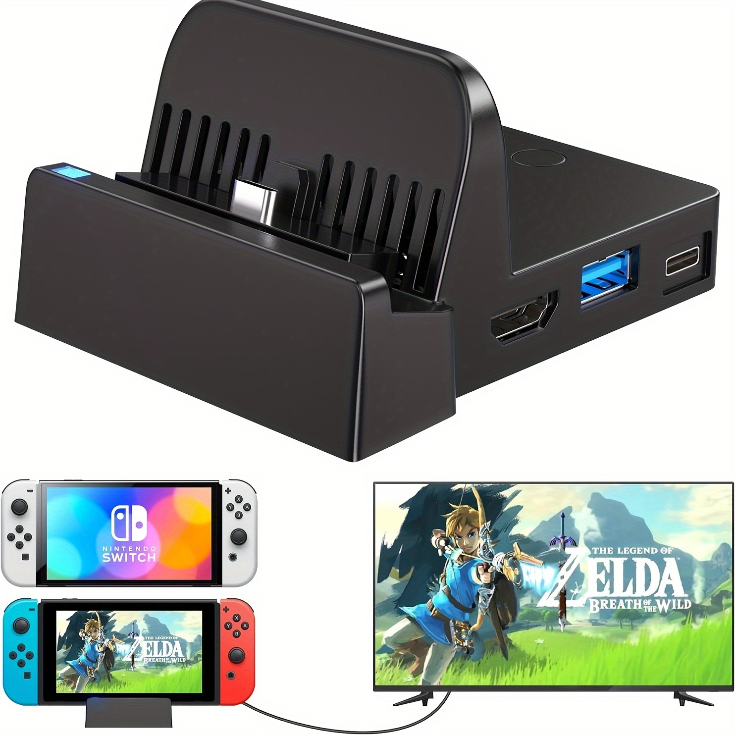 

1pc Ponkor 4k Tv Switch/switch - Portable -c & Usb , Plastic , To Tv Display Switch