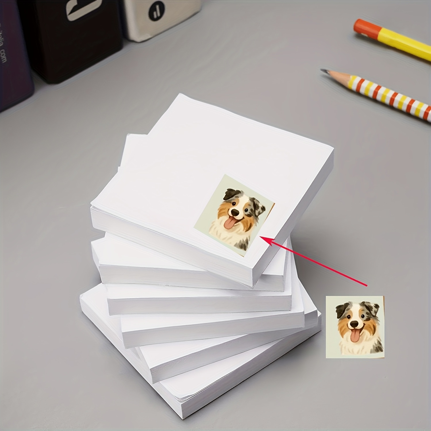 E-shop Personalisierbare Haftnotizen | DIY Memo-Blöcke für Zuhause, Büro, Reisen - Langlebig, , ideales Geschenk für Kollegen, Lehrer, Familie |