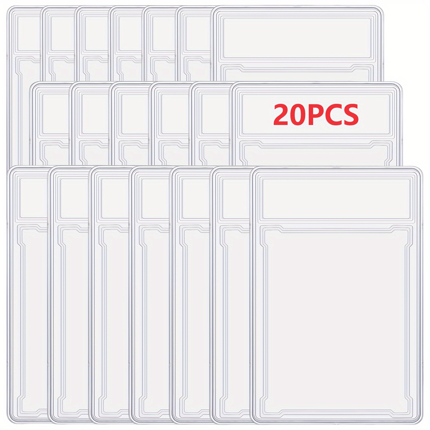 FungLam 20Pack Empty Graded Card Holder PSA Style Slab For Trading Sports Cards Protector Case