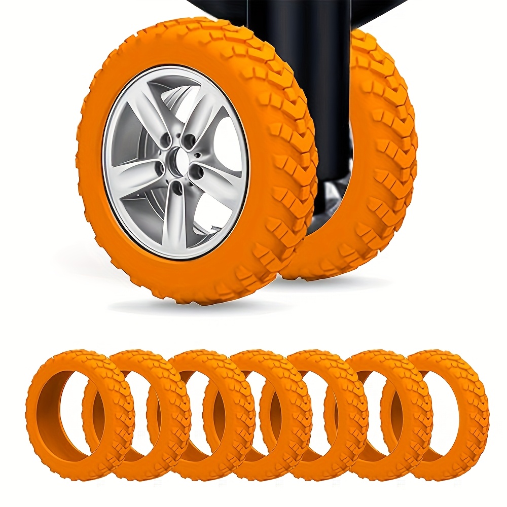 8pcs Heavy Duty Luggage Wheel Covers for Travel