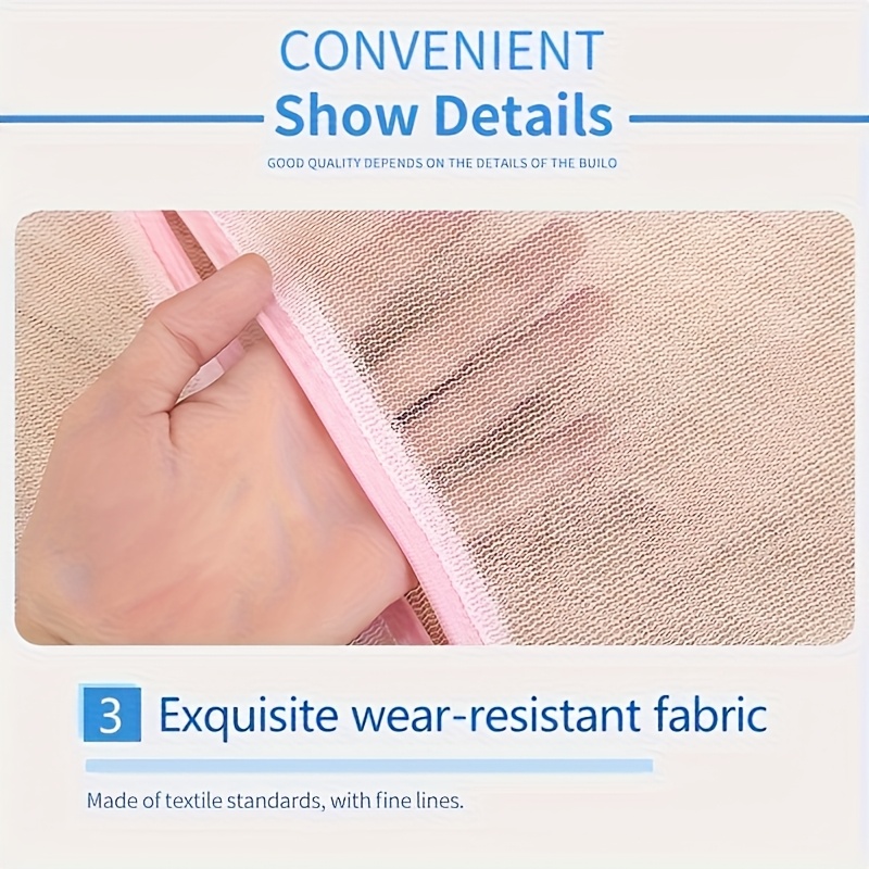 Bolsa para ropa resistente con cierre, malla multiusos, ideal para ropa delicada y viajes, lavable en máquina