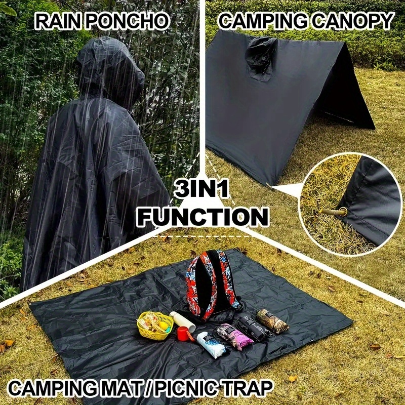 ViKKent 3-in-1 Regenmantel - Wasserdicht & Atmungsaktiv Für Outdoor-Abenteuer
