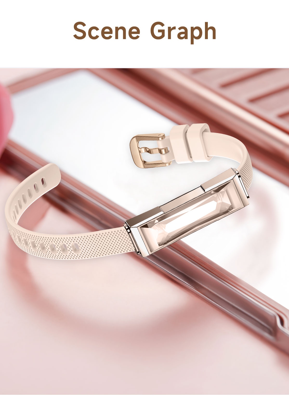 SUNKTA Smart Bracelet for Men & Women - Wireless 5.2, Multi-Sport Modes, Sleep & Sedentary Alerts, Message Notifications, Magnetic Charging, Zinc Alloy Case, Pink/Black/Silvery Options with Random Silicone Strap, Compatible with for iphone & Android, Ideal for Couples & Families, Smart Watch for Android Phones, Family Health Monitoring, Sleek Watch Design, Durable Watchband