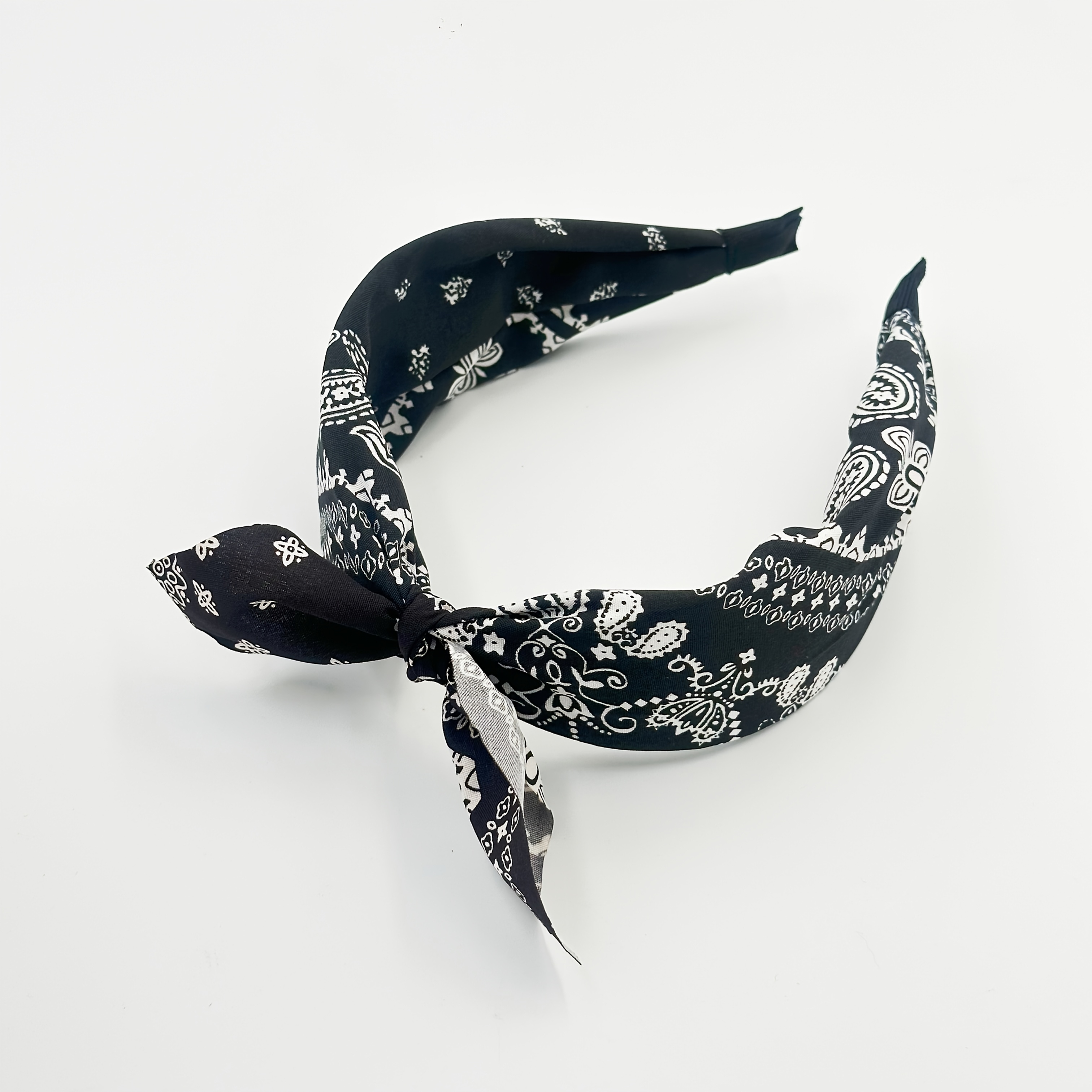 Image of 1pc/set Vintage Ethnic-style Paisley Pattern Women's Decorative Hair Additions, Paisley Pattern Fabric Bow Headbands, Suitable For Daily Wear And Summer, And Can Be Worn , At Home And On Dates
