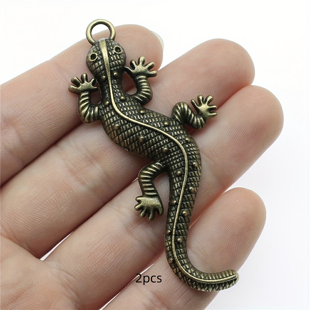 Image of 2pcs Pendant Cute Animal Charm Necklace Accessories 71x30mm