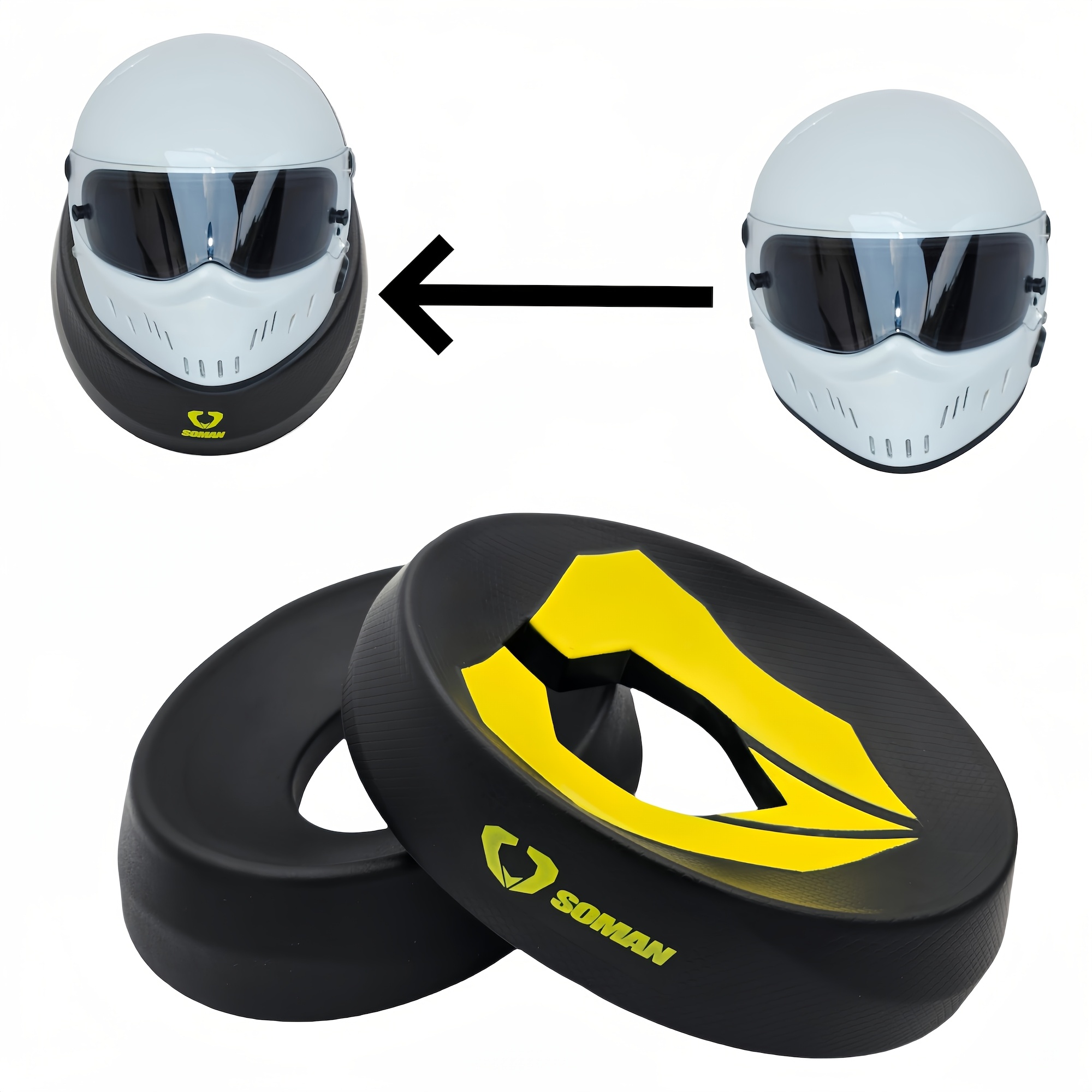 

Support de casque en thermoplastic polyuréthane H9EE, crochet de support pour motos de sport , support de coussin pour motos, accessoires de moto en de donut