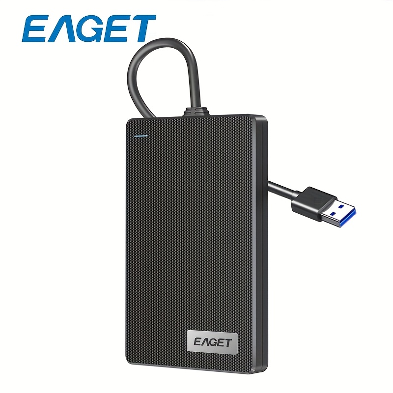 E-shop 2,5" USB 3.0 -Gehäuse mit Kabel – Externes HDD-zu-USB-Konverter, Tragbare Speicherlösung für Dateien/Musik/Fotos,