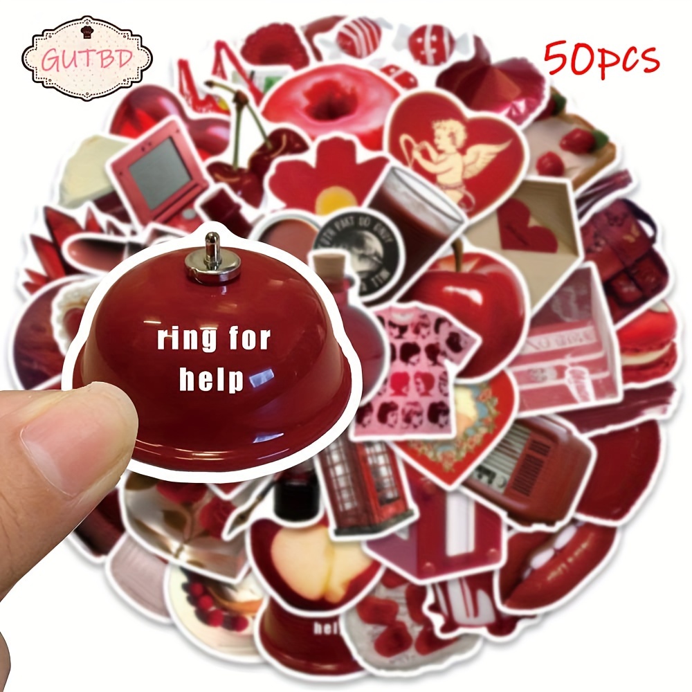 Image of Gutbd 50pcs Stickers Diary Laptop Luggage Skateboard Graffiti Stickers Fun Classic Decoration