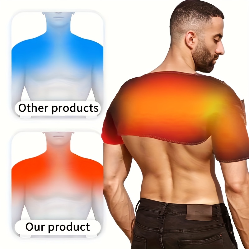 1pc dual shoulder heating massager usb powered 3 temperature settings smart temperature control perfect valentines day gift for friends suitable for home driving office use unisex non wireless Product details 3