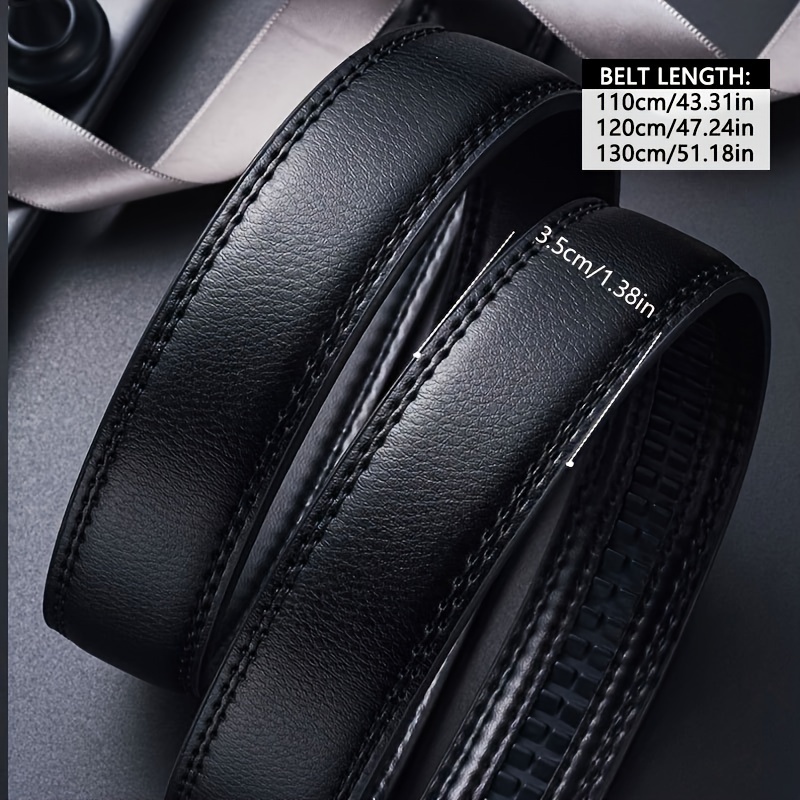 Stylish Leather Belt with Automatic Buckle for Men