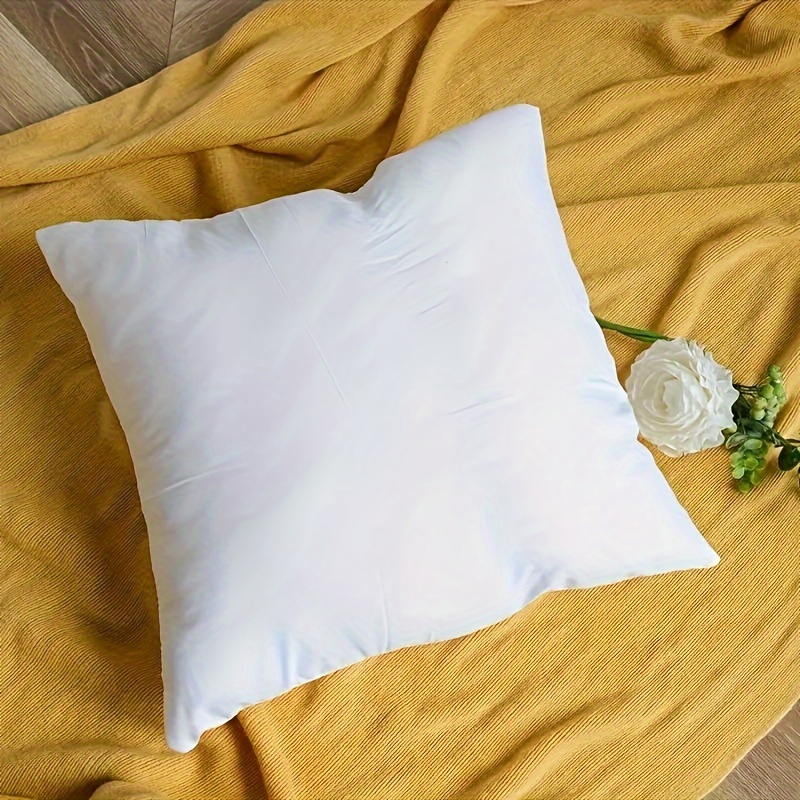 

1pc, Premium White Square Pillow Insert, Plush & Soft Cushion For Comfort, Ideal For Home Decor, Bed, Sofa & Car