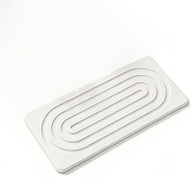 TEMU 1 Absorbent Diatomaceous Earth Coaster; Use Stone Absorbent Pads For Kitchen Countertops; Use Quick Drying Stone Trays For Bathroom And Kitchen
