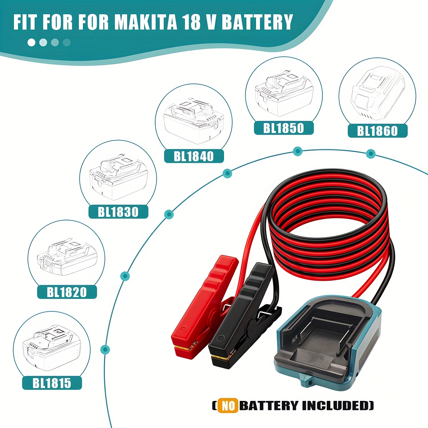 Adaptateur Batterie 18V Vers 20V - Pour Utiliser Batteries Makita BL1815/30 Sur Outils Parkside X20V