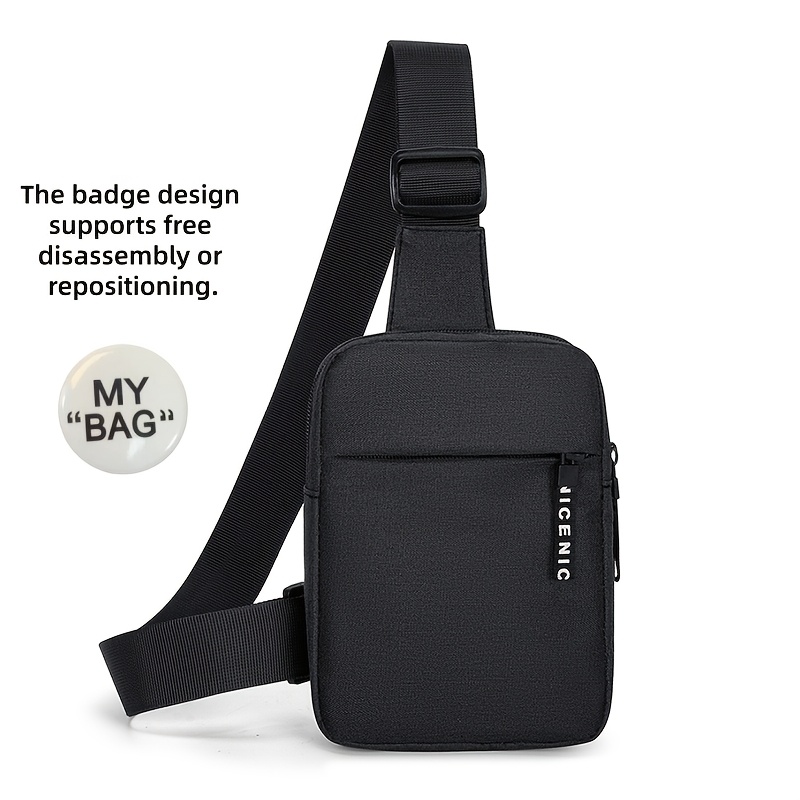 TEMU Men' & Women' Adjustable Crossbody Bag With Lightweight Backpack - Shoulder Strap, Compact Hiking Daypack Suitable For Daily ,, Travel, Casual