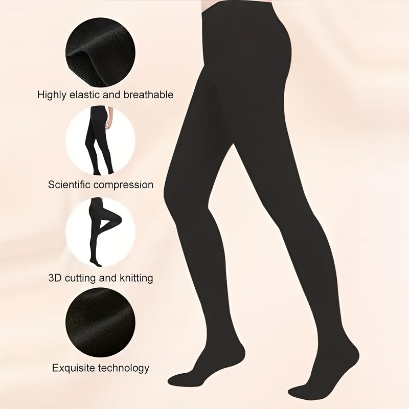 

High-elasticity Tights For Men And Women, 15-21mmhg Knee-high Stockings, Nylon/spandex , Opaque Knit Fabric, Tights