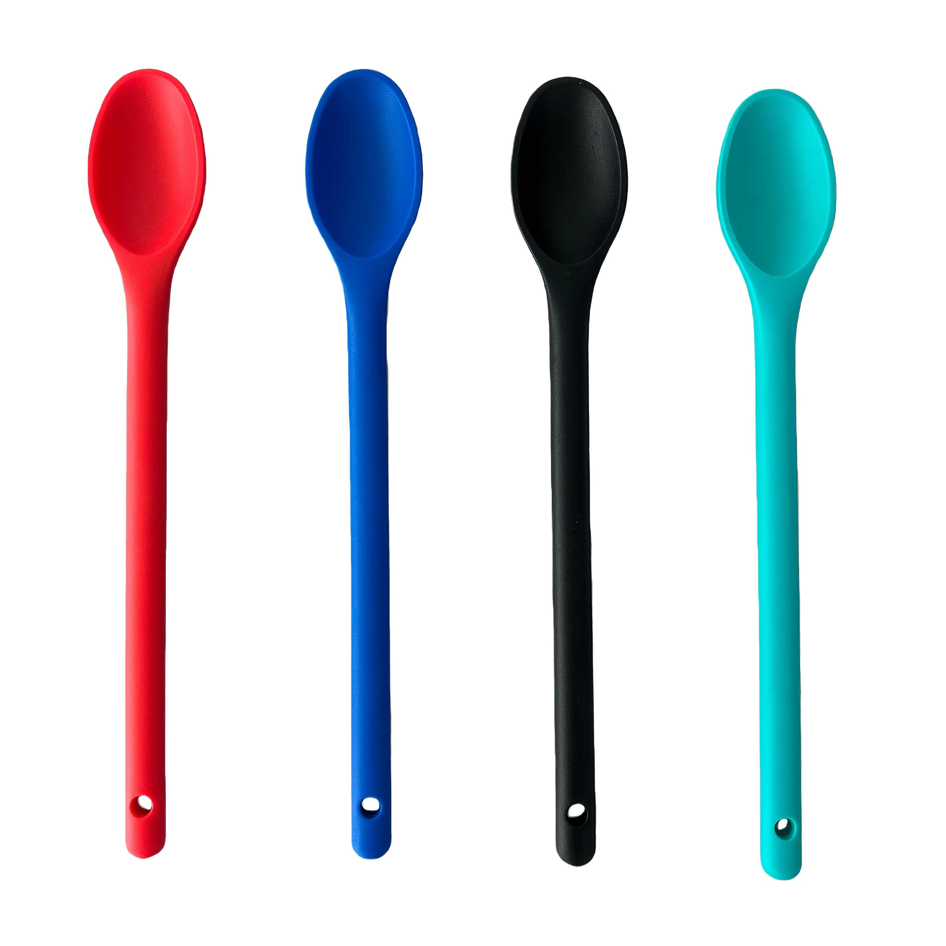 Silicone Long-handled Spoon, Heat-resistant And Kitchen Utensil, Soft Silicone That Won't Damage Cookware, Easy To Clean, Ideal For Stirring Vegetables And A Easy Baking Spatula