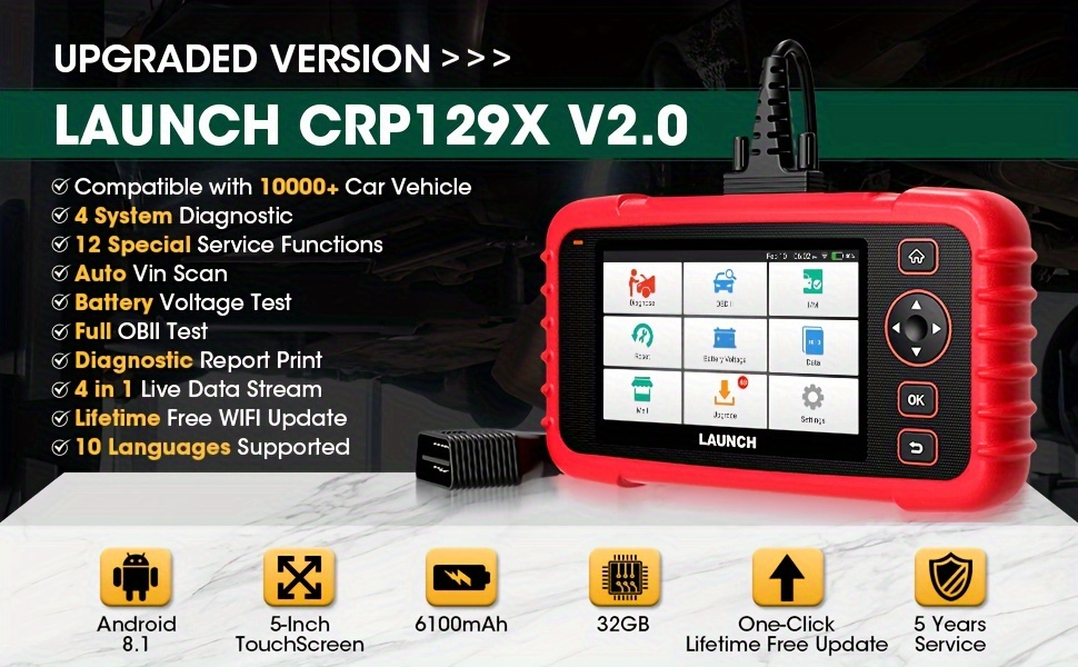 launch crp129x v2 0 vehicle diagnostics - Temu