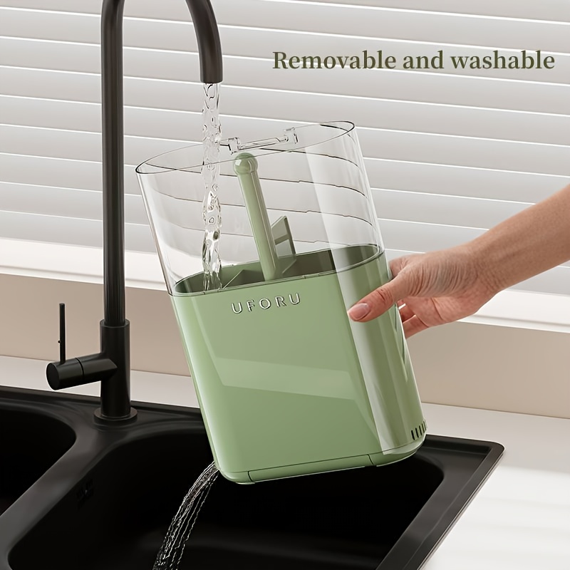 1pc ABS Chopstick Holder with Utensil Storage - Red & Green • Space-Saving Kitchen Organizer for Chopsticks, Spoons, and Forks • Durable and Stylish Design for Modern Kitchens • Kitchen Utensil Holder | Modern Kitchen Accessory | Durable Kitchenware • Chopstick Holder for Kitchen Counter