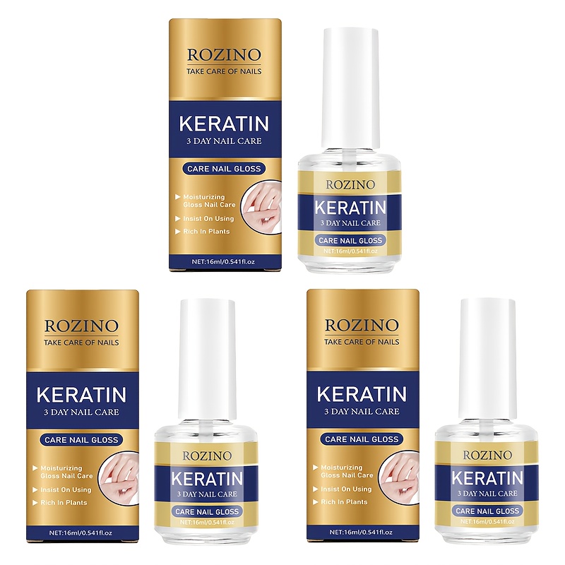 TEMU Rozino Keratin 3 Day Nail Care Nail Polish Care Products. Rich In Such As Keratin, Aloe Vera And Lavender, Which Can Effectively Strengthen