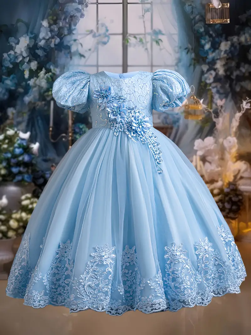 new princess dress Blue Princess Dress 8
