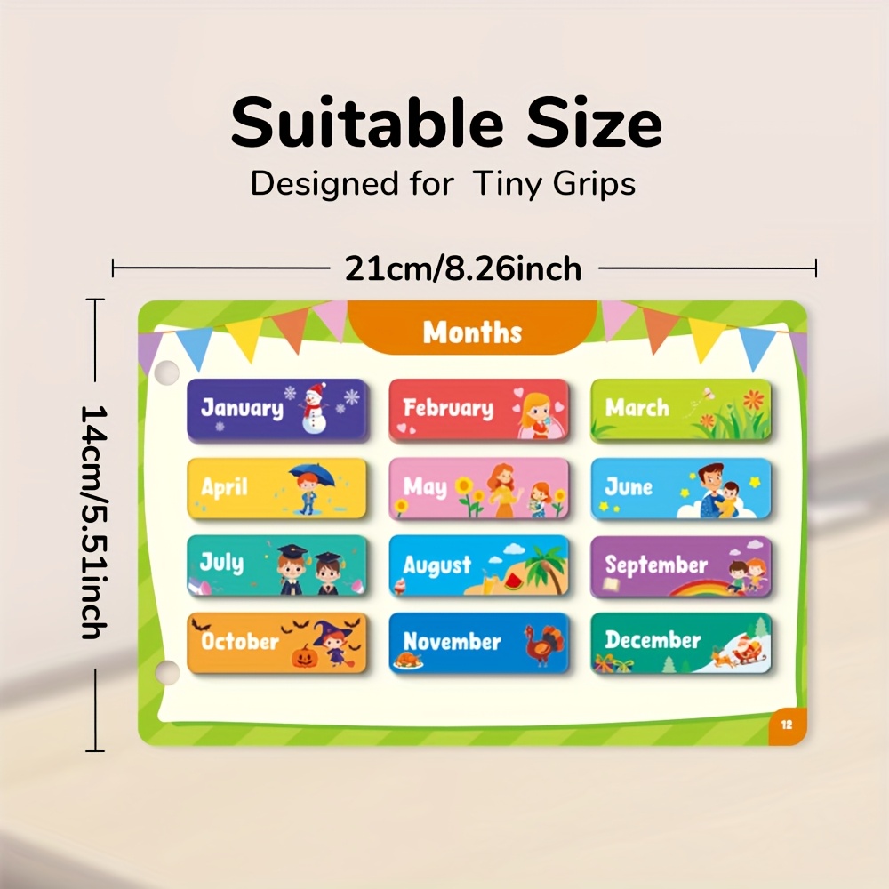 Quiet Books for Kids - Interactive Learning, Letters, Numbers, Shapes | Cognition Skill Building, Preschool Education, fine motor skills toys, autism products for kids, Ideal Holiday Gifts