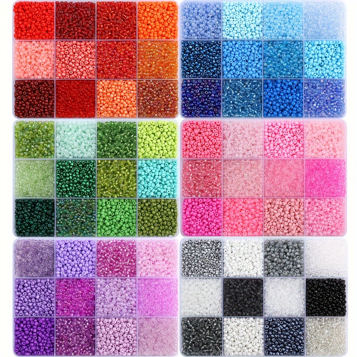 

[popular ] 6000/42000pcs 12 3mm Rice Beads - Vibrant Jewelry Making Supplies For Diy Bracelets, Necklaces & Beaded Crafts, For Handmade Jewelry Making, Crafting, And Gift , Beginners