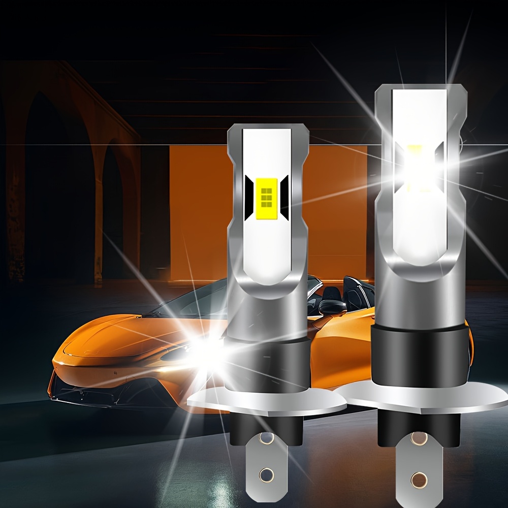 TEMU 2pcs Ampoules LED Haute H1, H3, H6, P15DZ, H7, H18, H11, H8, H9, H16, 9005, 9006, 9145, HB3, HB4 Plug And Play Anti-buée Faisceau Haut et Bas,