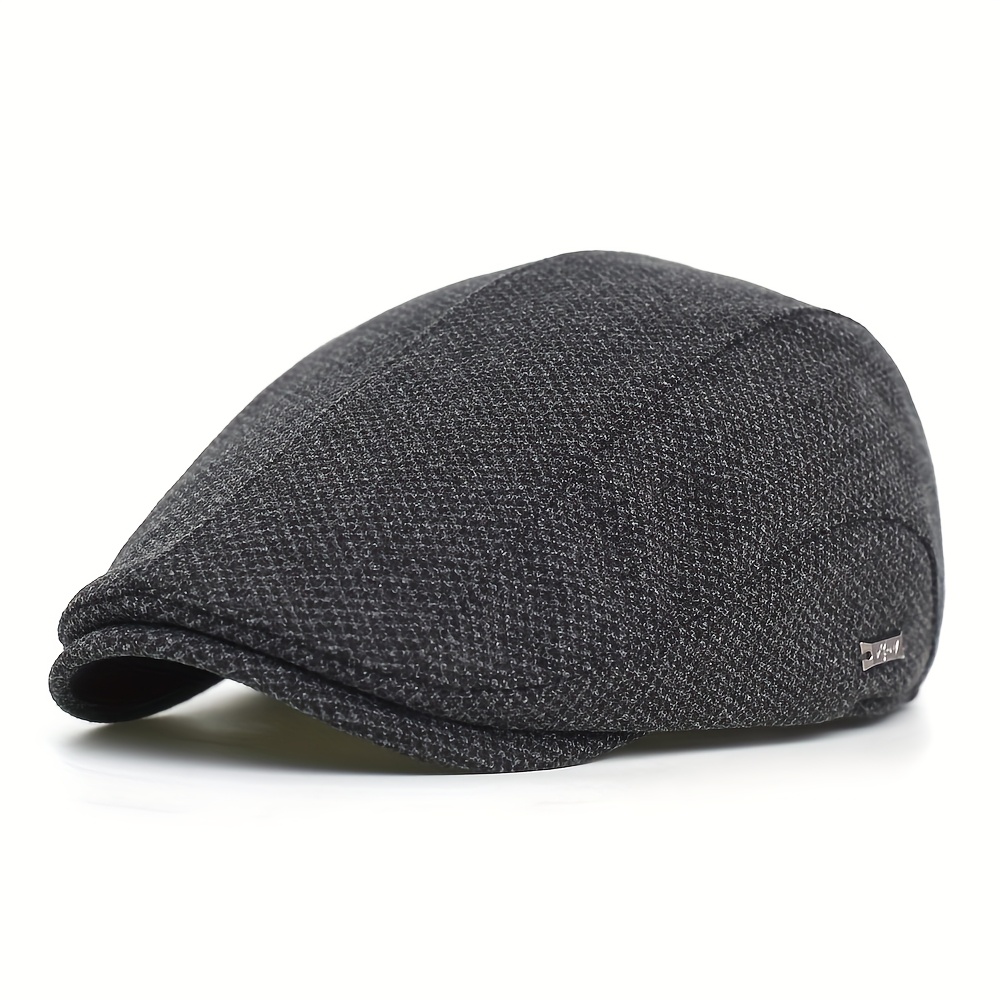 Vintage Flat Cap For Men And Women, Perfect For Autumn And Winter, Featuring A And