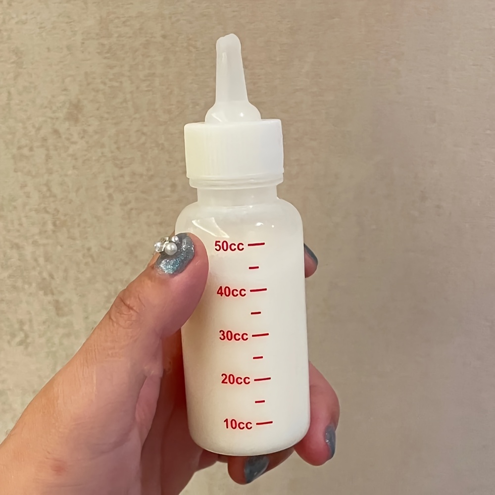 Newborn Kitten and Puppy Feeding Set - Soft Pet Feeding Bottle with Transparent Case, Clean and Portable